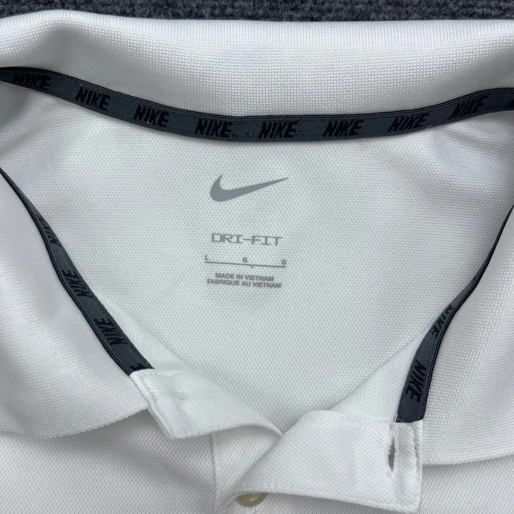 Nike Rollins Dri-FIT Golf Performance White Polo Shirt